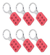 Gnistsäker Lockout Tagout Hasp 6-pack, 38 mm käftinnerdiameter, 6-håls förreglingssäkerhetshasp