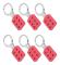 Gnistsäker Lockout Tagout Hasp 6-pack, 38 mm käftinnerdiameter, 6-håls förreglingssäkerhetshasp