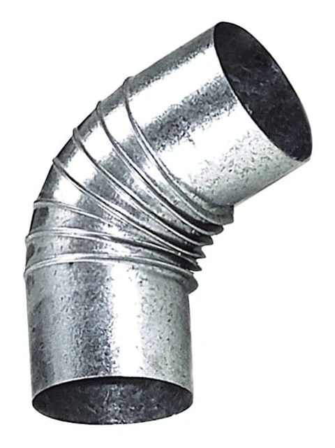 120 mm galvaniserad kaminbåge 45