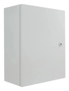 Elkapsling - Väggmonterat skåp - IP55 - Kallvalsat stål - 40x20x50 cm - Avtagbar bakplåt - Inomhus/utomhus - Grå