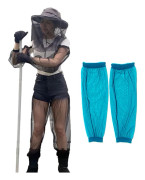 Utomhus arm- och benärmar Anti-mygg Andningsbart skydd Lättvikt Camping Sportskydd*Benvärmare — Påfågelblå*L: 28*55CM Leg Warmers — Peacock Blue L: 28*55CM