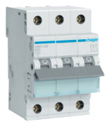 Hager MBN340. Antal stolpar: 3P. AC ingångsfrekvens: 50/60 Hz, nominell strömutgång: 40 A (MBN340)