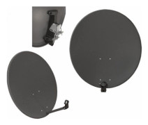 Parabol Lamex LXSAT23/C Corab ASC-800M-C oval parabol 80 cm med rör utan omvandlare grafit