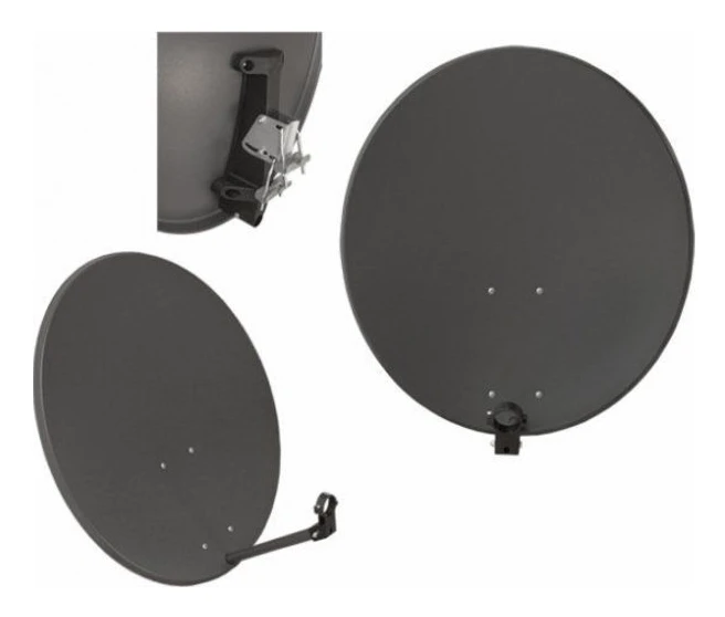 Parabol Lamex LXSAT23/C Corab ASC-800M-C oval parabol 80 cm med rör utan omvandlare grafit