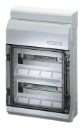 Hensel 4012591130185 KV 9224 NT Småfördelare Utanpåliggande montering Antal avdelningar = 24 Antal rader = 2