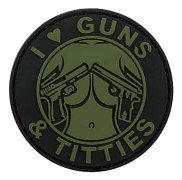 GUNS & TITTIES PVC-märke 1 [8FIELDS]