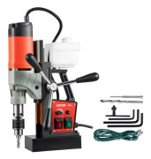Magnetisk Borr, 1200W 1,57 Borrdiameter, 2922lbf/13000N Bärbar Elektrisk Magnetisk Borrpress med Variabel Hastighet, 580 RPM Borrmaskin för alla