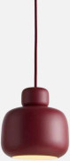 Stone Taklampa Small Deep Red - Woud - Kök - Design - Metall - Med en ljuskälla