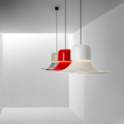 Campana LED-hänglampa, röd, DALI-Push - Stilnovo - Vardagsrum - Design - Metall - Med en ljuskälla
