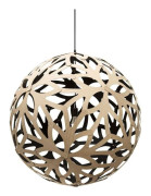 Coral Taklampa Ø120 Svart 1 Sida - David Trubridge - Vardagsrum - Bambu