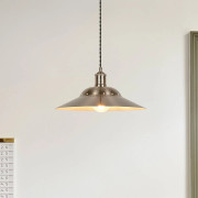 Louise hänglampa i aluminiumfärg, Ø 38 cm – COREP SAS - Vardagsrum - Metall - Med lampskärm