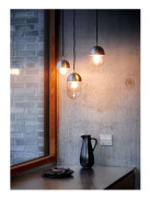 Dot Taklampa Small Satin/Smoke - Woud - Vardagsrum - Design - Metall