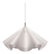 Sinuate hänglampa, mässing/vit, Ø60 cm, E27, papper – Moebe - Vardagsrum - Design - Papper / papp - Med en ljuskälla