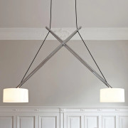 Twin LED Taklampa Chrome - Serien Lighting - Vardagsrum - Design - Metall - Med flera ljuskällor