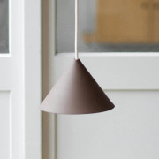 Ceramic Cone hänglampa, brun, Ø19 cm, porslin, G9 – Moebe - Vardagsrum - Design - Keramik - Med en ljuskälla