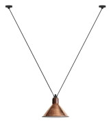 323 L Taklampa Conical Raw Copper/White - Lampe Gras - Vardagsrum - Metall