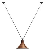 323 XL Taklampa Conical Raw Copper/White - Lampe Gras - Vardagsrum - Metall