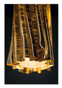 Accordéon Vertical Taklampa Gold - Slamp - Vardagsrum - Plast