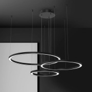 Galaxia LED-hänglampa 3 lampor svart 85 W plast Eko-Light - Vardagsrum - Modern - Rund