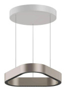 Trigon LED-pendellampa, krämfärgad, aluminium, 40 cm – LOOM DESIGN - Vardagsrum - Modern - Med en ljuskälla
