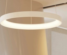 Vivy LED-hänglampa, vit, Ø 58 cm, metall - Arcchio - Kök - Modern - Med en ljuskälla