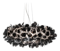 Clizia Mama Non Mama hänglampa, Ø78 cm, svart/klar – Slamp - Vardagsrum - Design - Plast - Med flera ljuskällor