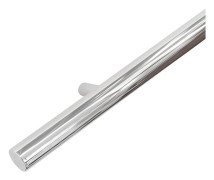 Rostfritt stål handledare 150 cm + 2 konsoler - Polerad