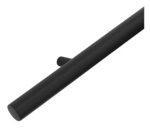 Svart designerledstång - 150 cm + 2 konsoler