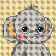 Broderi. Mitt första broderi - Elefant