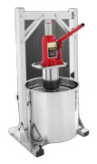 Hydraulisk Vinpress, Yttre Kapacitet 12L, Inre Kapacitet 6L, Max Tryck 3T, Dimensioner 33x26.5x65cm, Rostfritt Stål Material