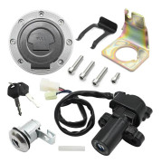 Tändningslåssats med nycklar ersättning för Yamaha YZF R1 R6 FZ6 FZ11 2004-2015 YZF-R1 1998 1999 Gaslock Säteslås -
