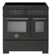 Professional - Induktionsspis 90 cm (2 ugnar) - Carbonio - Bertazzoni