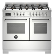 Bertazzoni PRO106L2EXT2 Professional gasspis 100 cm med 6 brännare och 2 ugnar, rostfritt stål