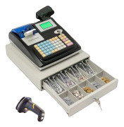 Elektronisk Kassaregister, Dubbel Skärm, Stöder Skanningspistoler, Sedeldetektering, Flera Kontantfack, Kompakt Design