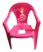 Rosa plaststol