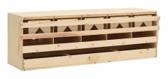 vidaXL Värprede 5 fack 117x33x38 cm massiv furu