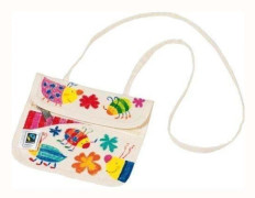 Goki Neck pouch, Fair Trade, Vit, 150 mm, 120 mm, 30 g, 3 År