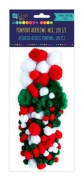 akrylpom poms julmix (100 st)
