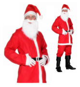 CC53 Jultomtekostym komplett set med 5 stjärnor för Sankt Nikolausdagen