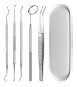 Munhygienkit - 5 delar rostfritt stål Silver