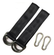 2 st Trädgunga Remmar Hängande Remmar Gunga Tillbehör Hängande Kit för 25 cm Trädgunga Tunga Hängande Remmar med 2 Karbinhakar