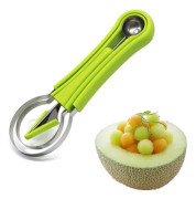 Melon Scoop Set, Professionell 4 i 1 Melon Scoop i rostfritt stål