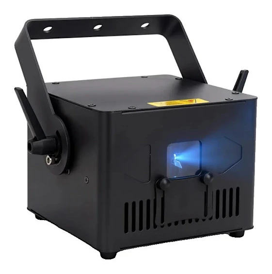 Disco Laserprojektor, Appkontroll, Fullfärgsutgång,3000mW, EU-plugg