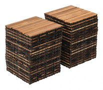 Sammanlänkande Däckplattor, Vattentäta, Halkfria,36 PCS