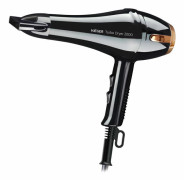 Hårfön med diffusor Haeger Turbo Dryer 2000 2000W 3 temperaturer 2 hastigheter tillbehör svart koppar