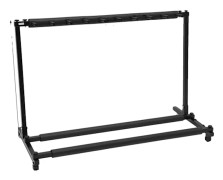 Gitarrställ, rymmer 9 instrument, robust järnkonstruction,svart