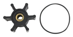 Flexibel impellerkit, neoprenmaterial, diameter 51 mm, bredd 22 mm, axeldiameter 8 mm, 6 blad