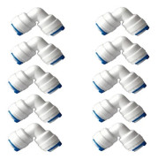 Snabbkopplingsfittings, Push-Fit-design, Mångsidig kompatibilitet,10 PACK Böj A