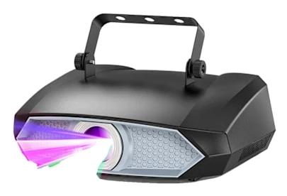 Laserbelysning, RGB-sceneeffekter, mobilappkontroll,svart, EU-kontakt