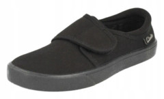 CLARKS BARN SVARTA HUS-TOFFLOR MED KARDBORRE 24 J_H
